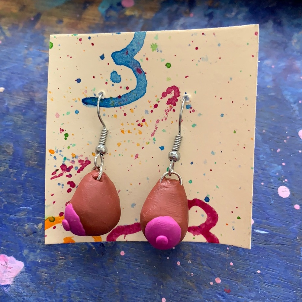 Boob Earrings